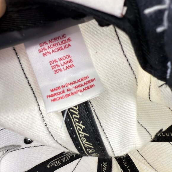 Mitchell & Ness Chicago Bulls Hat Pinstripe Croc Brim Hardwood Classics - Picture 9 of 11